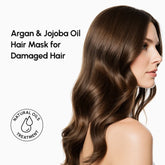 Maree Argan Oil and Biotin Hair Repair Mask with jojoba for nourishing, strengthening hair in a creamy, hydrating treatment.