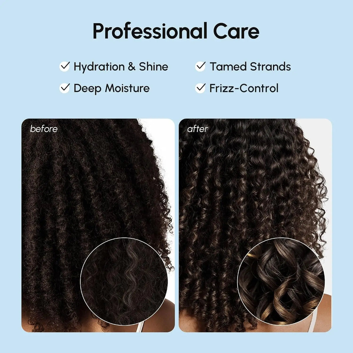 Maree keratin oil capsules for frizz control, showing the capsules inside a clear container with a white background.