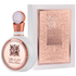 Lattafa Fakhar Eau de Parfum for women in a 3.4oz bottle, featuring elegant perfume design and floral fragrance details.