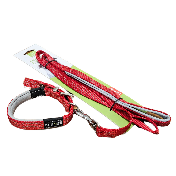 Farmacias Savia pet leash and collar set with adjustable collar and durable leash for dogs.