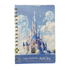 ArtCity spiral notebook with castle design, 9x7 inches, 80 sheets, farmacias Savia escolar stationery, open pages visible