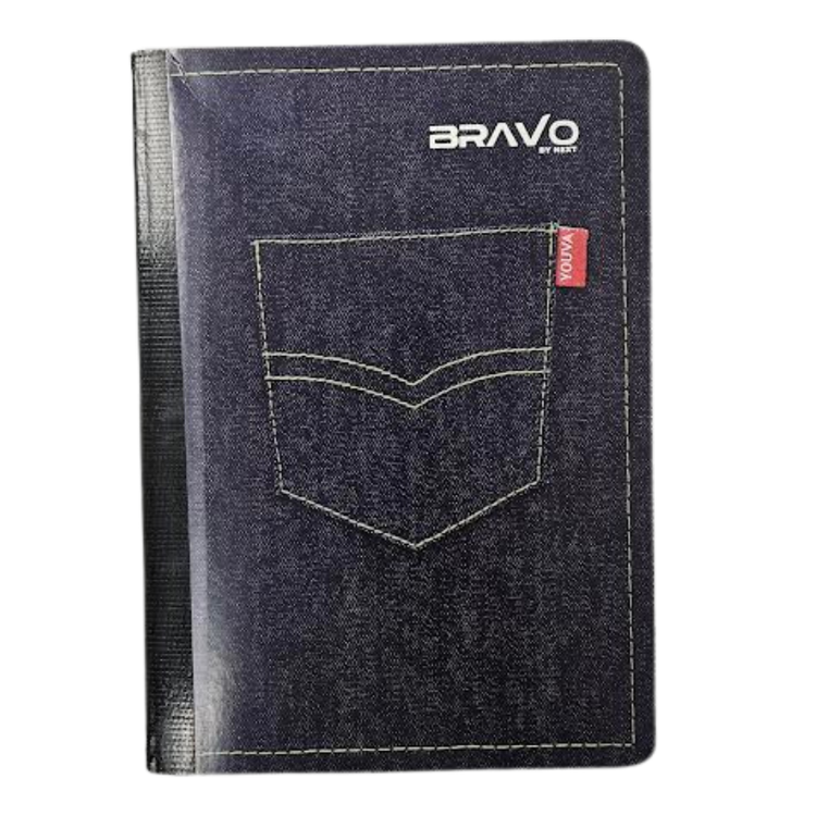 Large Bravo Notebook by Next with 200 pages, ideal for school use, featuring a durable cover and lined pages.