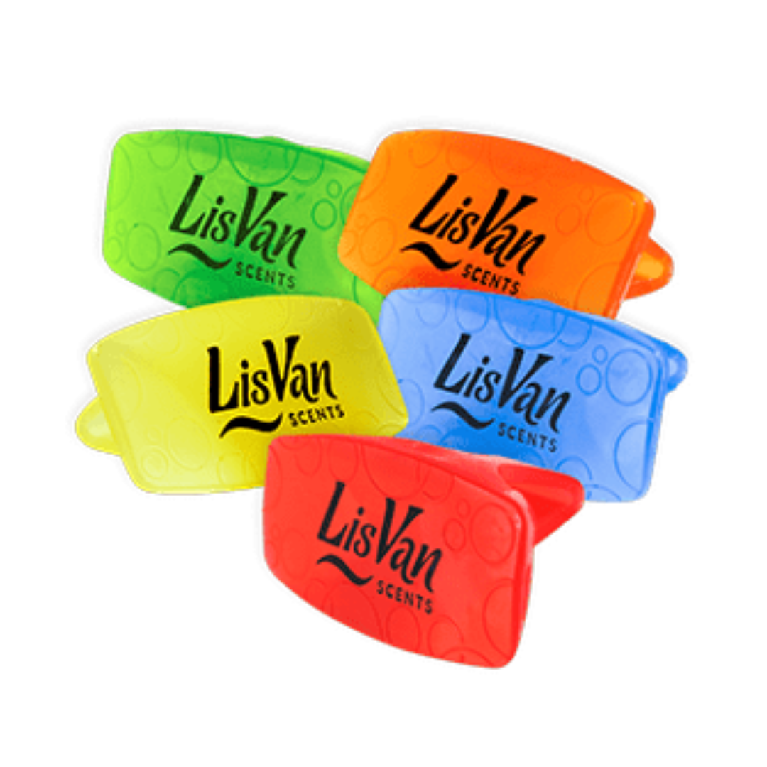 Lisvan Spiced Scented Air Freshener Clip by Farmacias Savia, decorative clip with warm spicy fragrance for home ambiance.