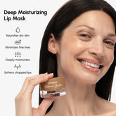 Maree Vanilla Plumping Lip Balm and Moisturizer in a sleek lip mask container, featuring a smooth, vanilla-scented formula.