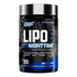 Nutrex LIPO-6 NightTime weight loss supplement bottle with 30 capsules, designed to support nighttime fat burning and metabolic health.