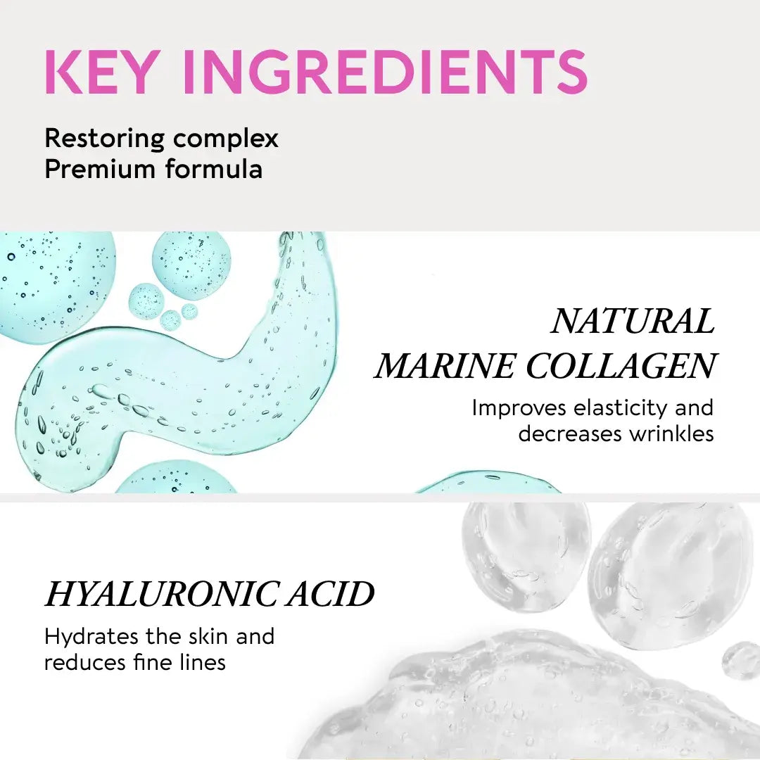Maree eye patches for puffy eyes, featuring hydrating and soothing gel formula, visible in a sleek package with two patches.