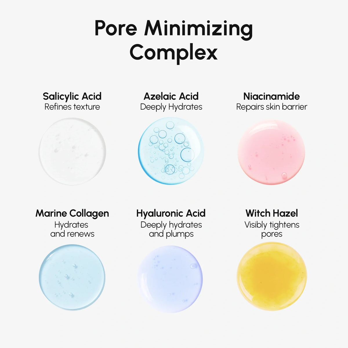 Maree hydrating pore refining toner bottle with a pump, designed to smooth and refine skin for a flawless complexion.