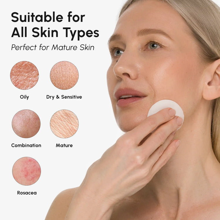Maree hydrating pore refining toner bottle with a clear, smooth liquid inside, designed for smooth, flawless skin.