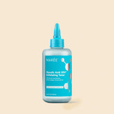 Maree Glow Boost Glycolic Face Toner bottle with clear liquid and minimalist label, ideal for exfoliating and brightening skin.