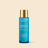 Maree Milky Rice Hydrating Toner bottle with white and pastel packaging, showcasing a gentle skincare product for hydration.