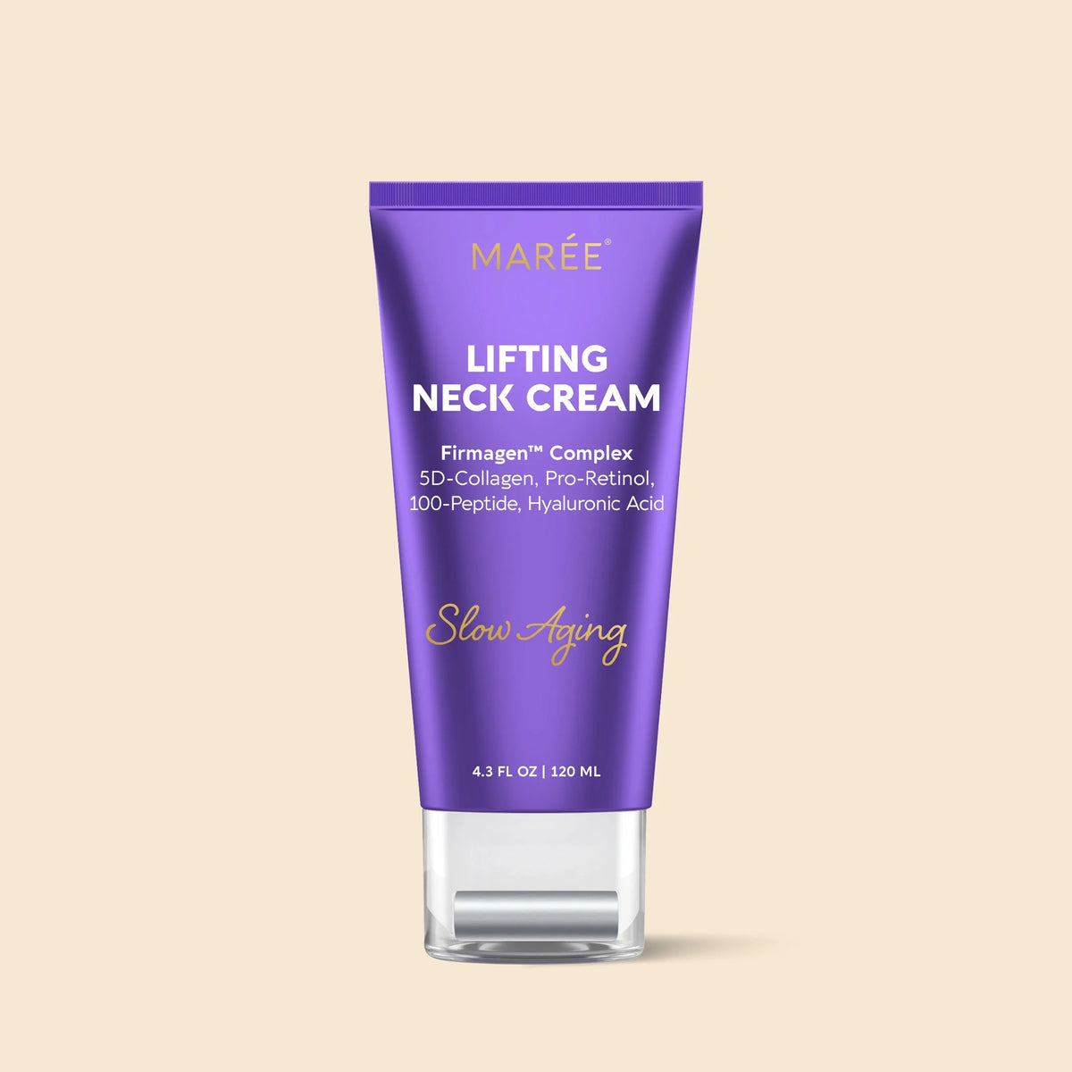 Maree Pro-Retinol Neck Lifting Cream Massager device with a sleek design for skincare and anti-aging facial treatment.
