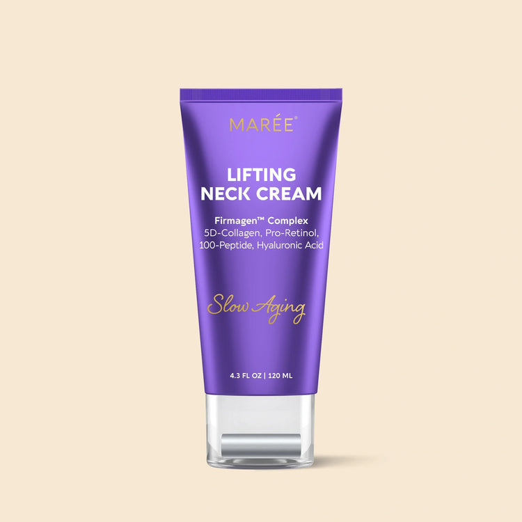 Maree Pro-Retinol Neck Lifting Cream Massager device with a sleek design for skincare and anti-aging facial treatment.