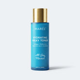 Maree Milky Rice Hydrating Toner bottle with white cap, designed for nourishing and moisturizing skin.