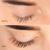 Maree lash and brow growth serum bottle with applicator brush for fuller-looking lashes and brows.