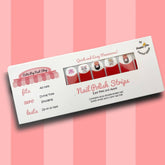 Japanese-inspired nail strips by Cutie Pop Nail Shop featuring kawaii designs for stylish, easy nail art.