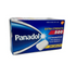 Box of Panadol Extra Strength 500 mg caplets from Farmacias Savia, showing 50 OTC pain relief caplets in a white package.