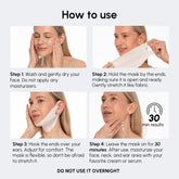 Maree PDRN V-line Lifting Mask applied to a woman&