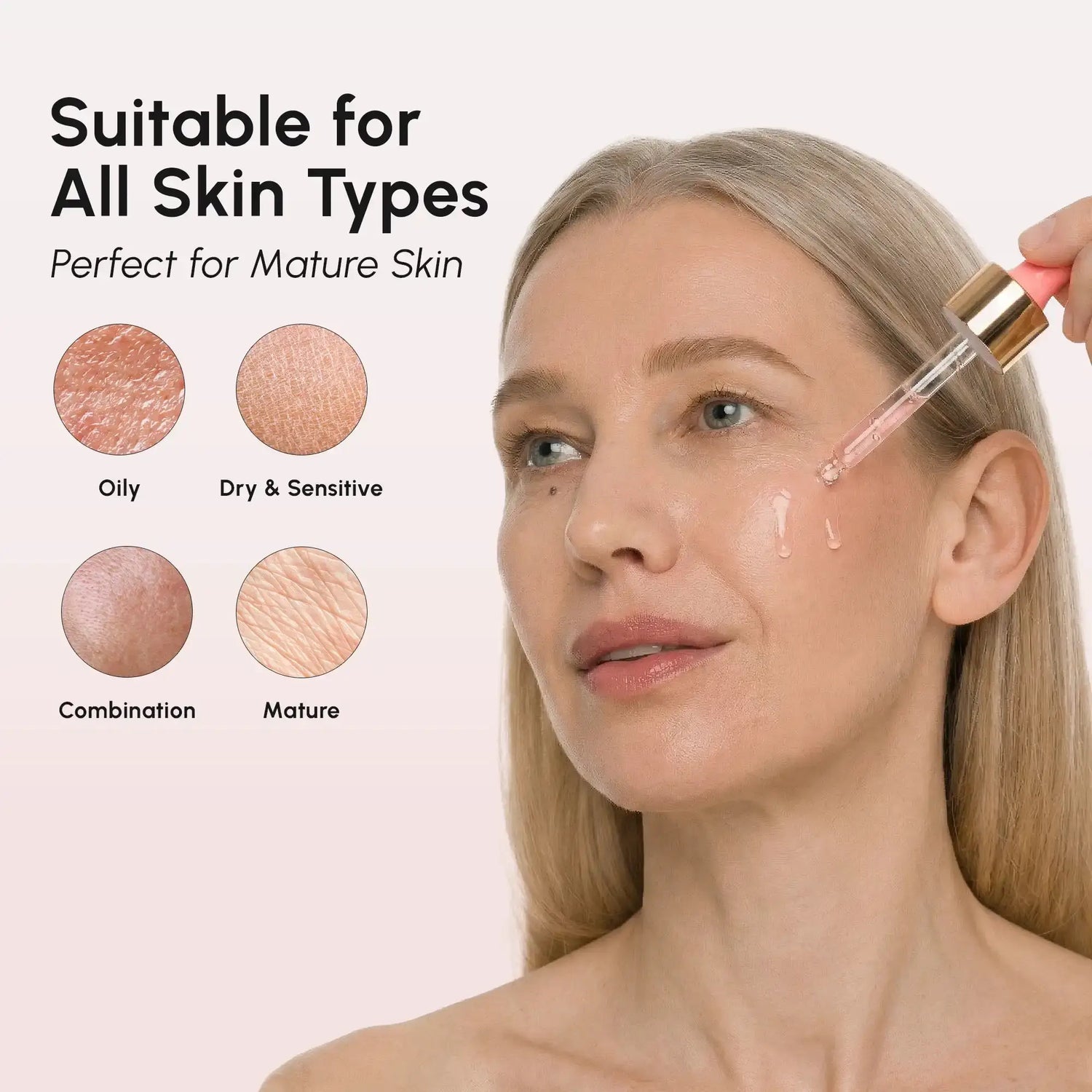 Maree Firming & Renewing PDRN Serum bottle, anti-aging glow booster, with dropper applicator on a white background.
