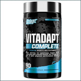 Nutrex Vitadapt Complete vitamins and herbs supplement in a bottle with 90 capsules for overall wellness and immune support.