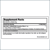 Mutant Creakong Kre-Alkalyn creatine supplement jar with label, 250 servings, by PoorBoySupplements.com.