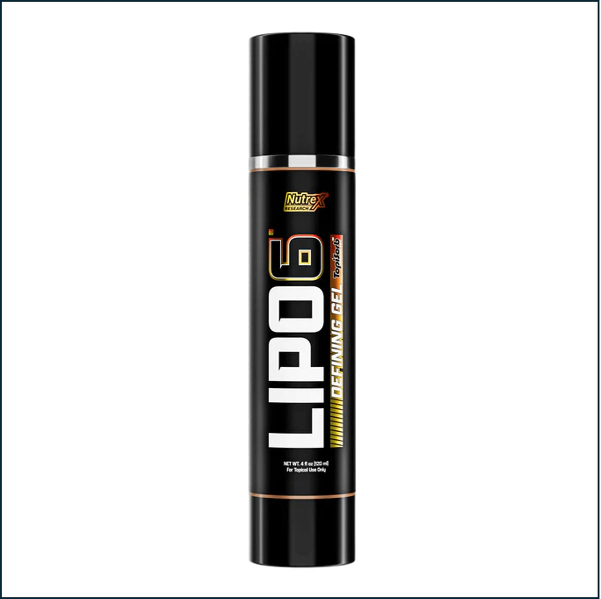 Nutrex LIPO-6 Defining Gel in a 120ml container, a weight loss gel for body shaping and toning.