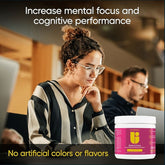 Universal Nutrition Boost & Focus pre-workout supplement in a container with label and scoop, designed to enhance energy and concentration.