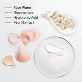 Pink eye patches for puffy eyes by Maree, showing soothing gel patches designed to reduce puffiness and dark circles.