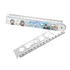 Plastic school ruler, 30cm length, by Farmacias Savia, with clear measurement markings for educational use.