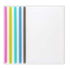 Set of five school report cover pages featuring colorful designs, ideal for organizing student reports and projects.