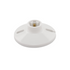 Plastic ceiling rose canopy cover for ceiling fixtures, designed for easy installation and a clean finish in electrical setups.