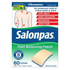 Farmacias Savia Salonpas Pain Relieving Patches, 60 count, OTC topical patches for pain relief displayed in the image.