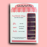 Galactic Sky nail strips by Cutie Pop Nail Shop featuring cosmic-inspired galaxy design for stylish manicures.