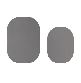 Close-up of Cutie Pop Nail Shop Earl Grey nail strips showing elegant grey and white floral design on a neutral background.