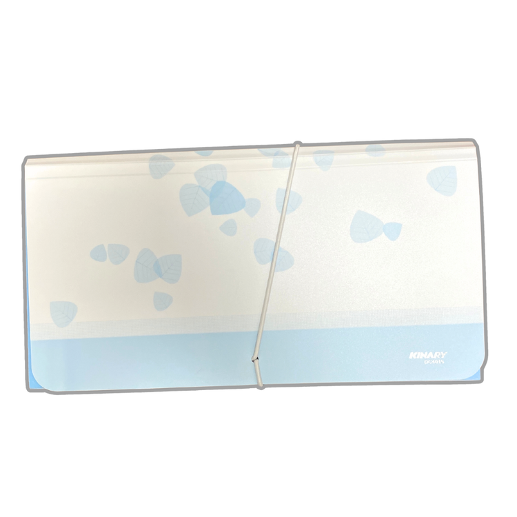 School envelope with dividers from Farmacias Savia, featuring multiple compartments for organized letter mailing.