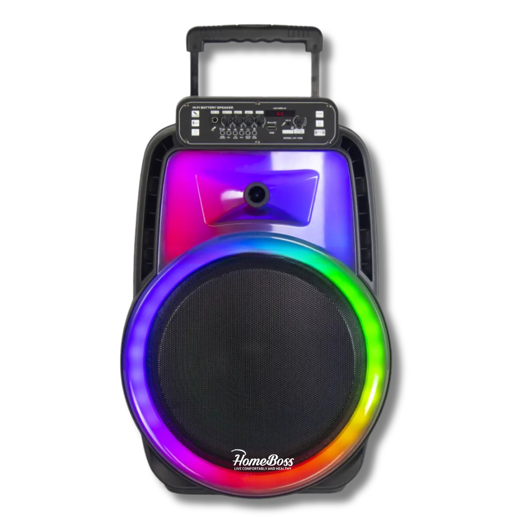 Farmacias Savia MegaSound Pro 15-inch event speaker, enseres y electrónicas for powerful sound reinforcement at events
