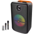 Farmacias Savia ThunderBeat portable party speaker with 8-inch size, black design, and control buttons visible in the image.