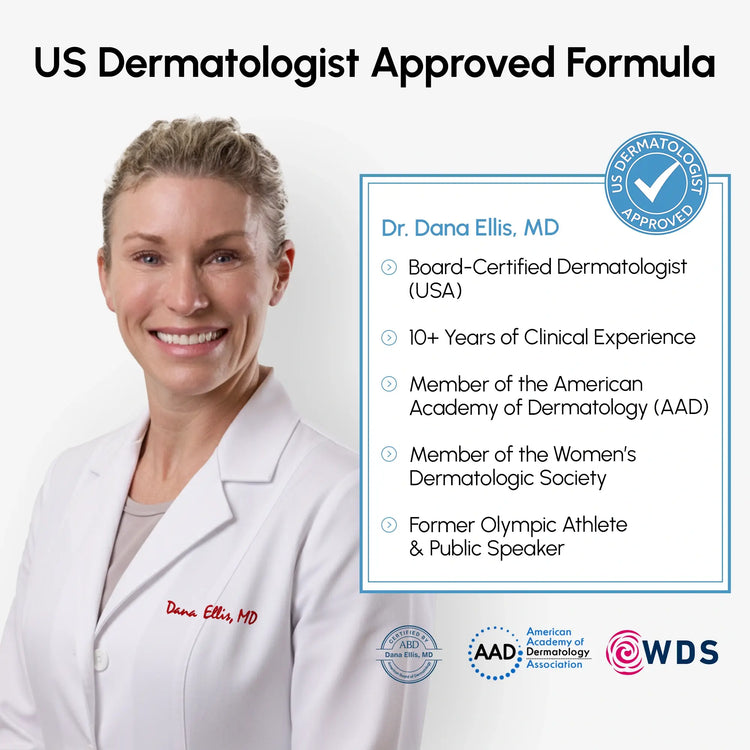 Maree glycolic and salicylic acid peel pads for smooth, clear skin, showing the product in a sleek container.