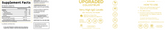 Upgraded Formulas® upgraded colostrum supplement in a bottle, featuring capsules designed for immune health support.