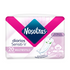 Nosotras Sensiti-V multiestilo daily panty liners in a 20-count pack, designed for sensitive skin, by Farmacias Savia.