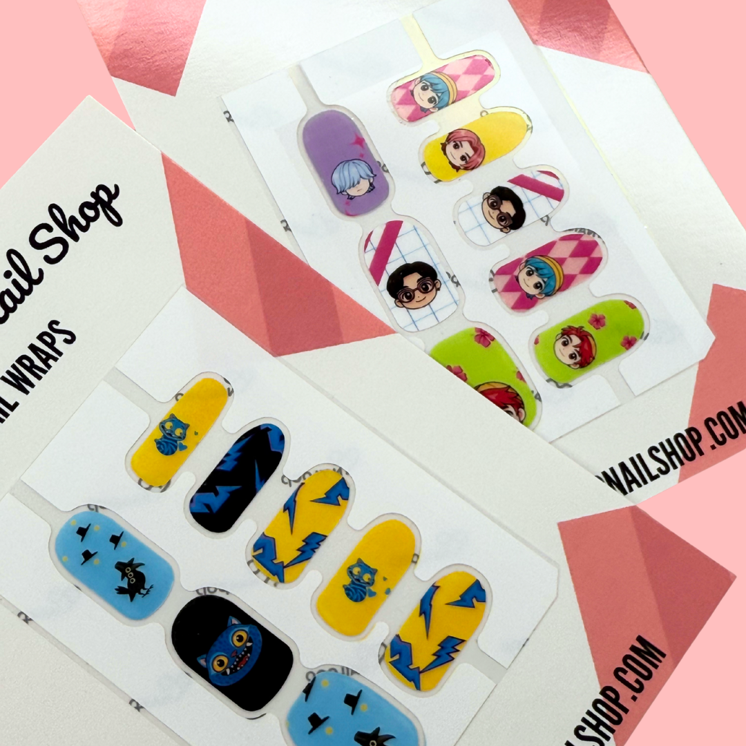 Derpy Tiger Kdph Cute Nail Wraps