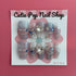 Blue Star Gem press-on nails by Cutie Pop Nail Shop featuring star-shaped designs on glossy nail tips.