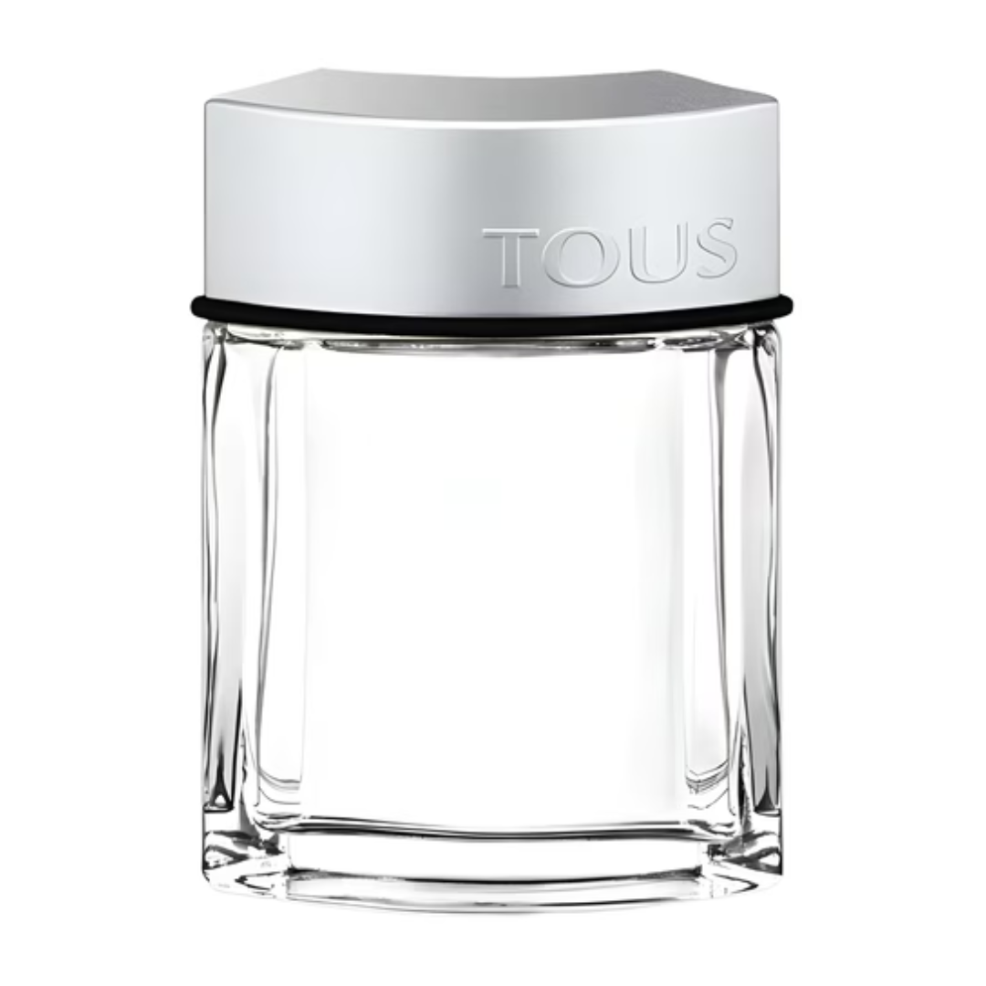 Farmacias Savia Tous Man Eau de Toilette 3.4 oz perfume bottle with sleek design and brand logo visible.