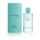Tiffany & Co. Tiffany Love Eau De Parfum for women, 1.6 oz, elegant bottle with floral design and silver cap.