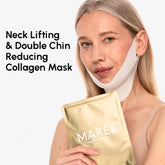 Maree 24K Gold V-Line Lifting Mask pack with 20 sheets, featuring luxurious gold-infused facial masks for skin tightening and lifting.