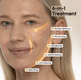 Set of 20 Maree 24K Gold V-Line Lifting Masks showing individual gold foil facial mask sheets on a white background.
