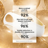 Maree 24K Gold Chin and Jawline Lifting Mask applied on a woman&