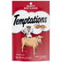 Whiskas Temptations Hearty Beef cat food snack in 3 oz pouch, featuring tender beef pieces in a flavorful alimentaciÃ³n package.