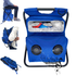 Portable wireless speaker cooler chair backpack from Farmacias Savia, showing a compact chair with integrated speaker and cooler compartments.
