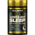 Allmax Lights Out Sleep herbal supplement capsules, 60-count, designed to promote restful sleep and relaxation.