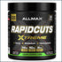 AllMax RapidCuts Extreme weight loss powder container with 30 servings, dietary supplement for fat burning and metabolism boost